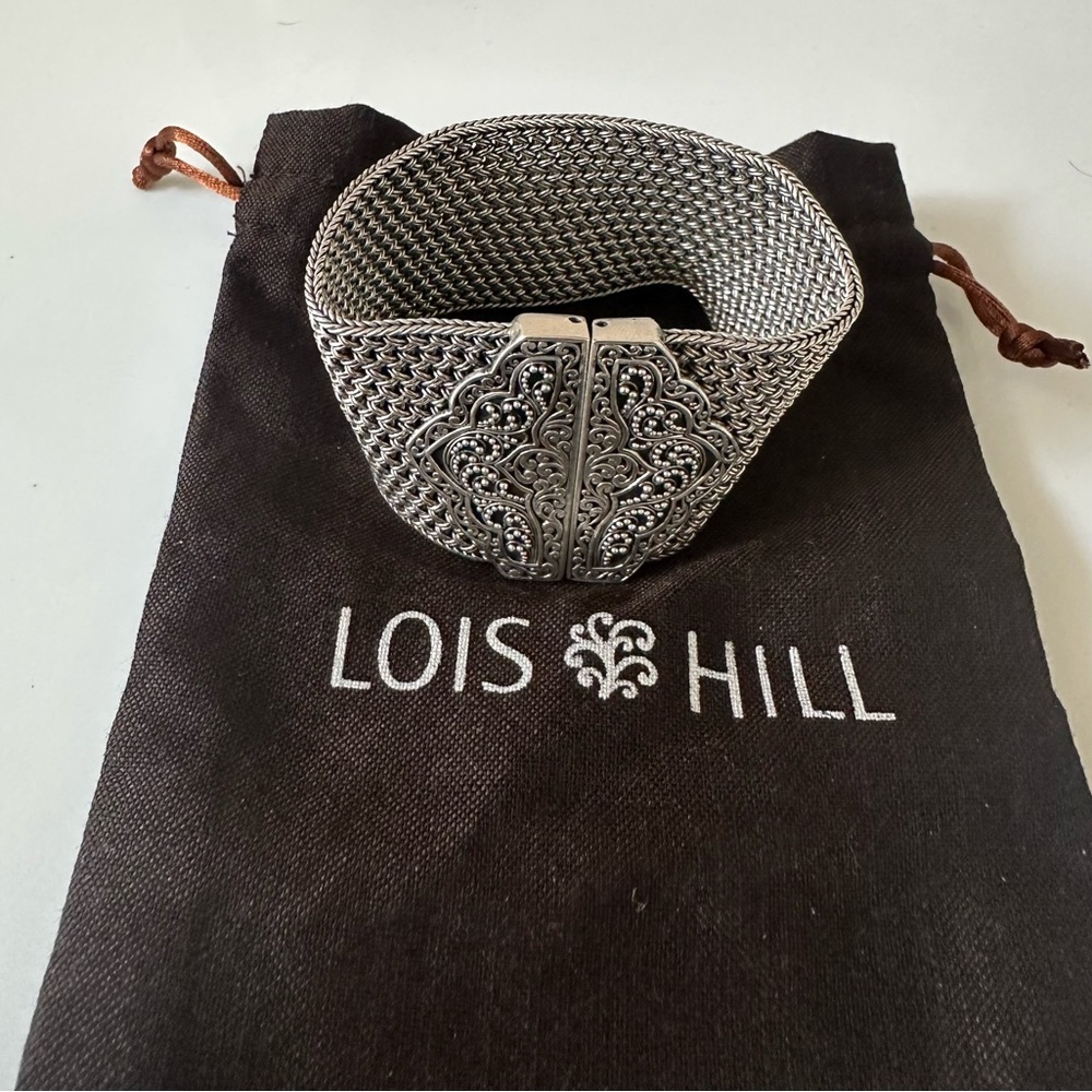 Lois Hill Intricate Silver Cuff